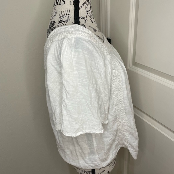 Philosophy White Peasant Top Size Large - Picture 2 of 12